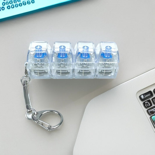 4Keys Mechanical Keyboard Electronic Luminous Transparent