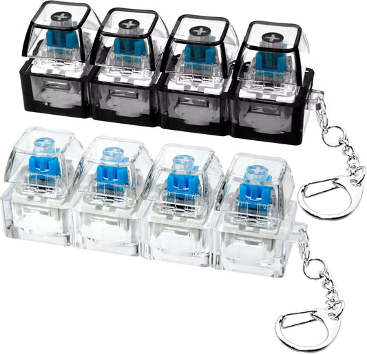 4Keys Mechanical Keyboard Electronic Luminous Transparent
