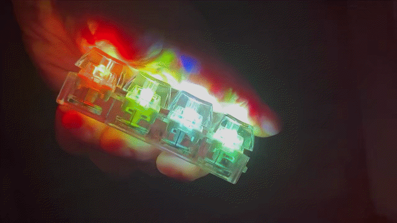 Colourful LED keychain